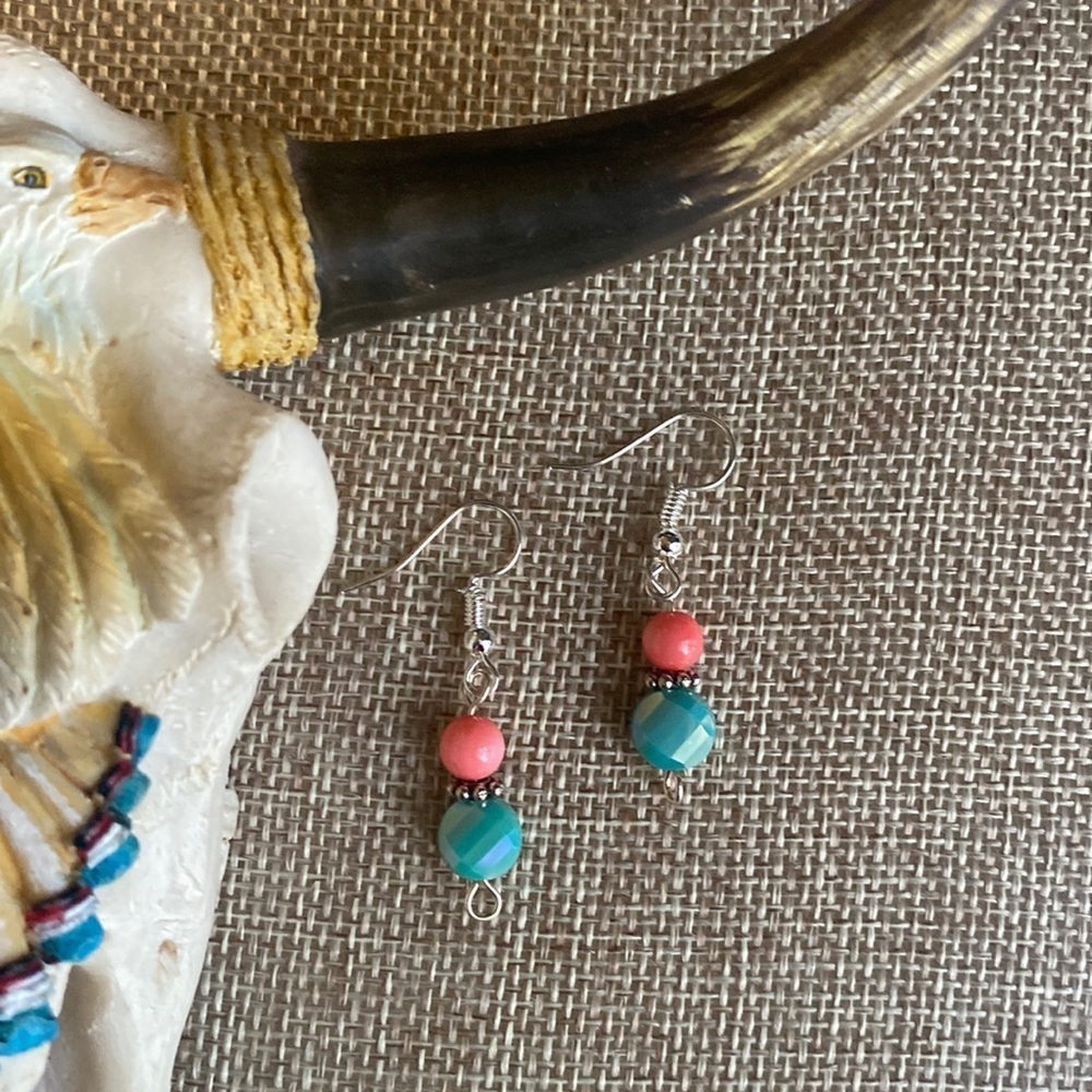 Southwestern Beaded Earrings - Handmade by Me